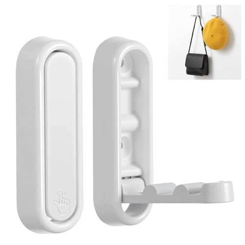 WALL HOOKS FOLDING ALUMINUM CLOTHES HANGERS 18KG 2PCS Brand no brand