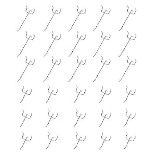 WALL HOOKS FOR PERFORATED PLATES SET OF 50 PIECES STAINLESS STEEL Brand no brand