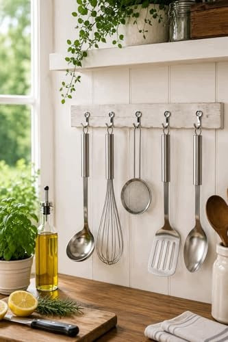 WALL HOOKS METAL SILVER VINTAGE SET OF 10 PIECES FOR CLOTHES Manufacturer code SWC5908201323070