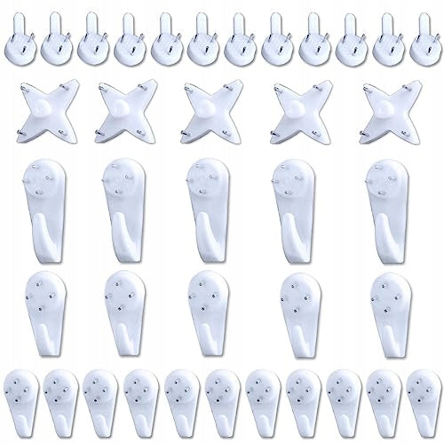 WALL HOOKS SET OF 50 PIECES FOR MIRROR IMAGES INVISIBLE INSTALLATION Brand no brand