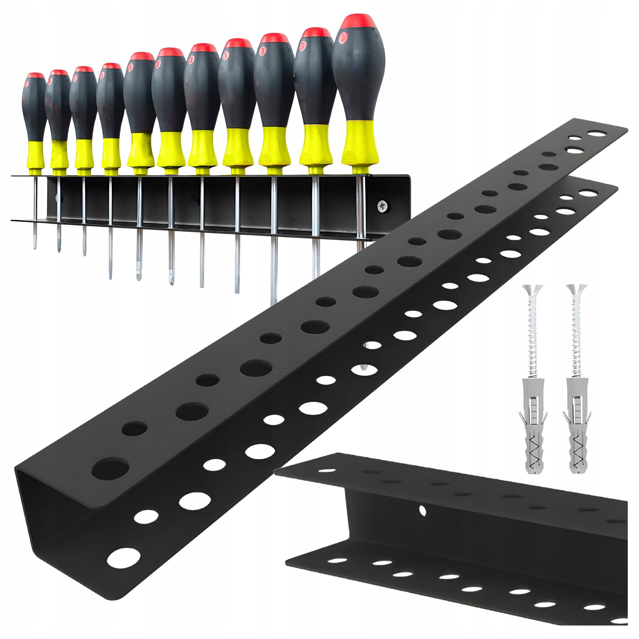 WALL Hanger for SCREWDRIVERS with Holes WRENCHES workshop tools strip