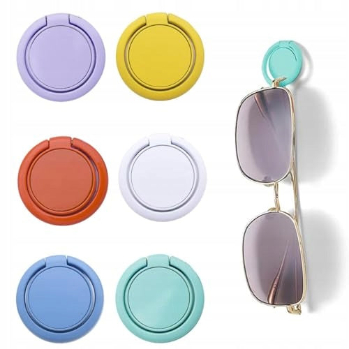 WALL MOUNT FOR GLASSES METAL SELF ADHESIVE SET OF 6 PCS FOR birthday Brand no brand