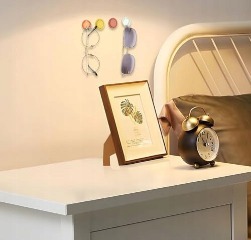 WALL MOUNT FOR GLASSES METAL SELF ADHESIVE SET OF 6 PCS FOR birthday Manufacturer code Bez marki