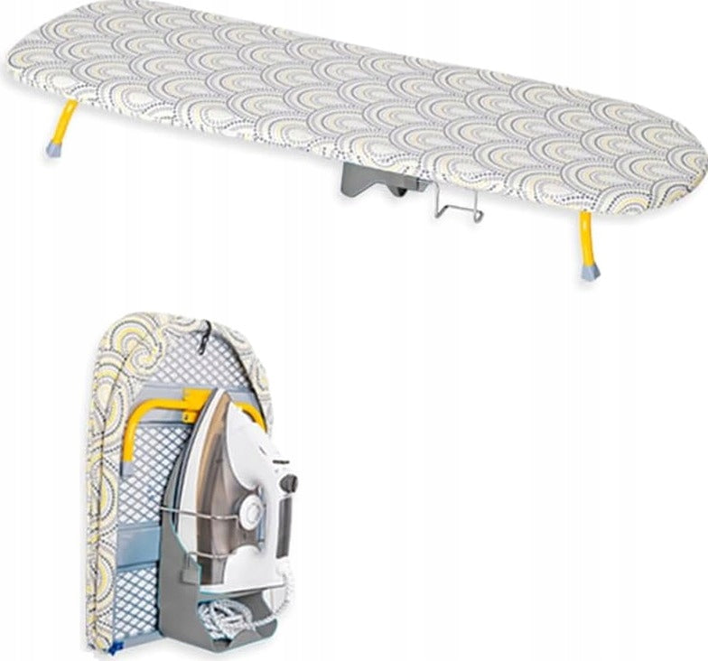WALL-MOUNTED FOLDING IRONING BOARD 89X33CM HANGER STEEL DURABLE