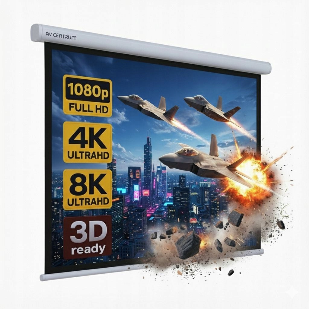 WALL PROJECTION SCREEN AVC-M170 84" 170X130 SEMI-AUTOMATIC AVCENTRUM