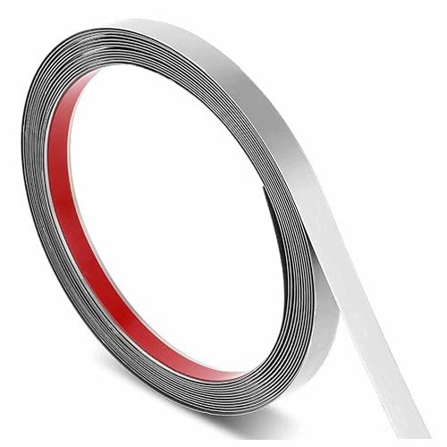 WALL STRIP SILVER STAINLESS STEEL SELF-ADHESIVE 5 M DECORATION