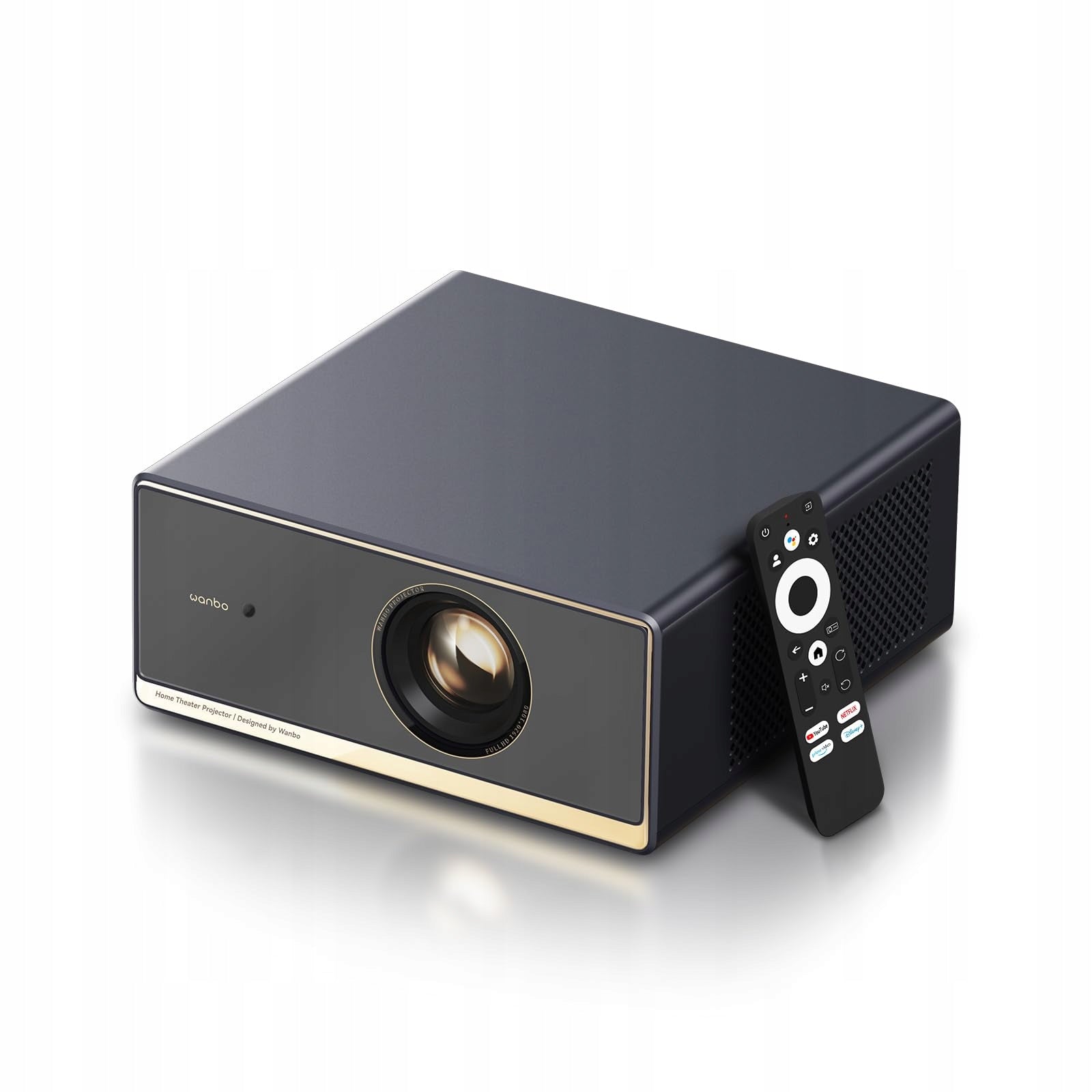 WANBO 4K Projector 1100 ANSI 1080P Full HD Google TV WiFi Bluetooth Packaging status original