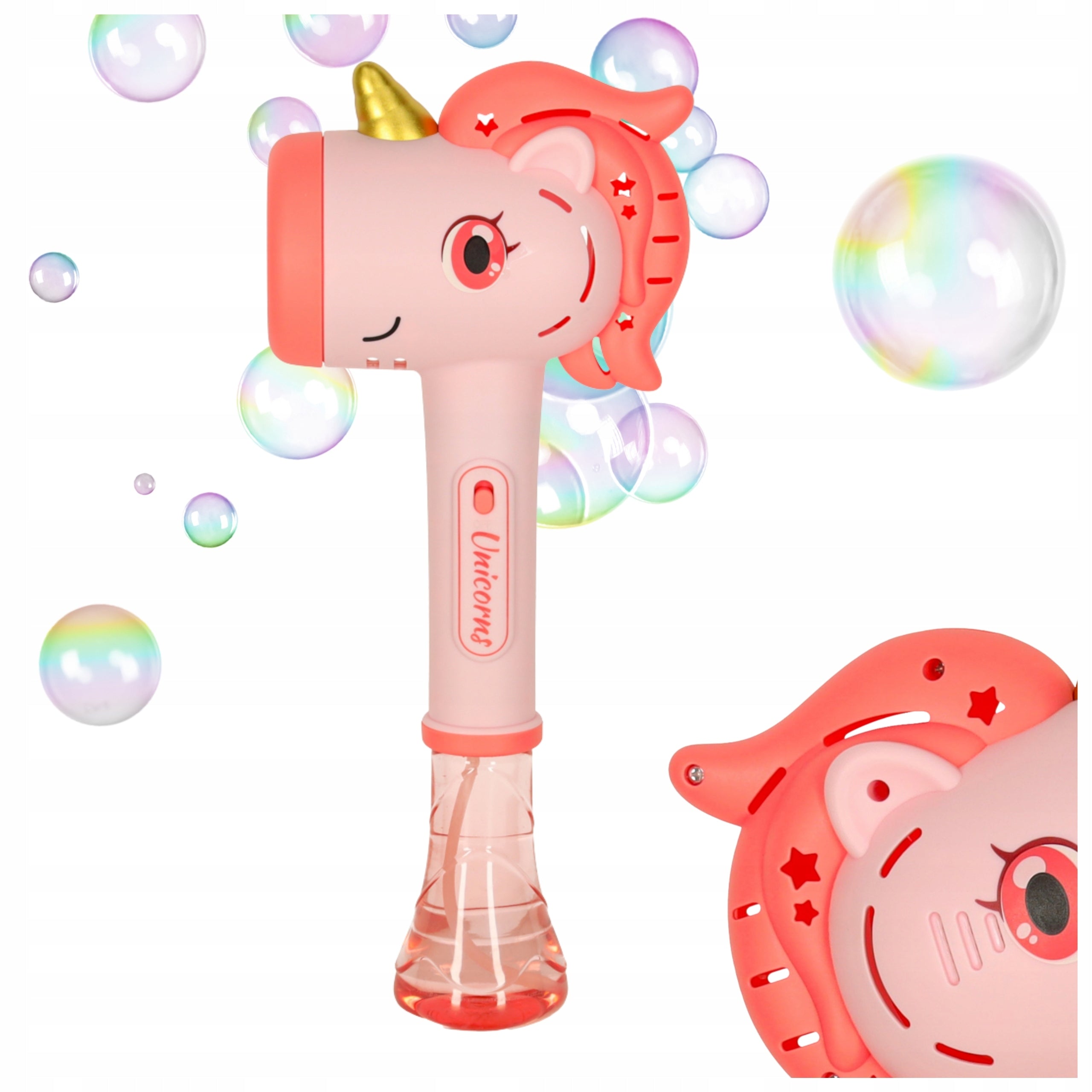 WAND UNICORN LED GUN SOAP BUBBLE MAKER Product weight with unit packaging 0.4 kg