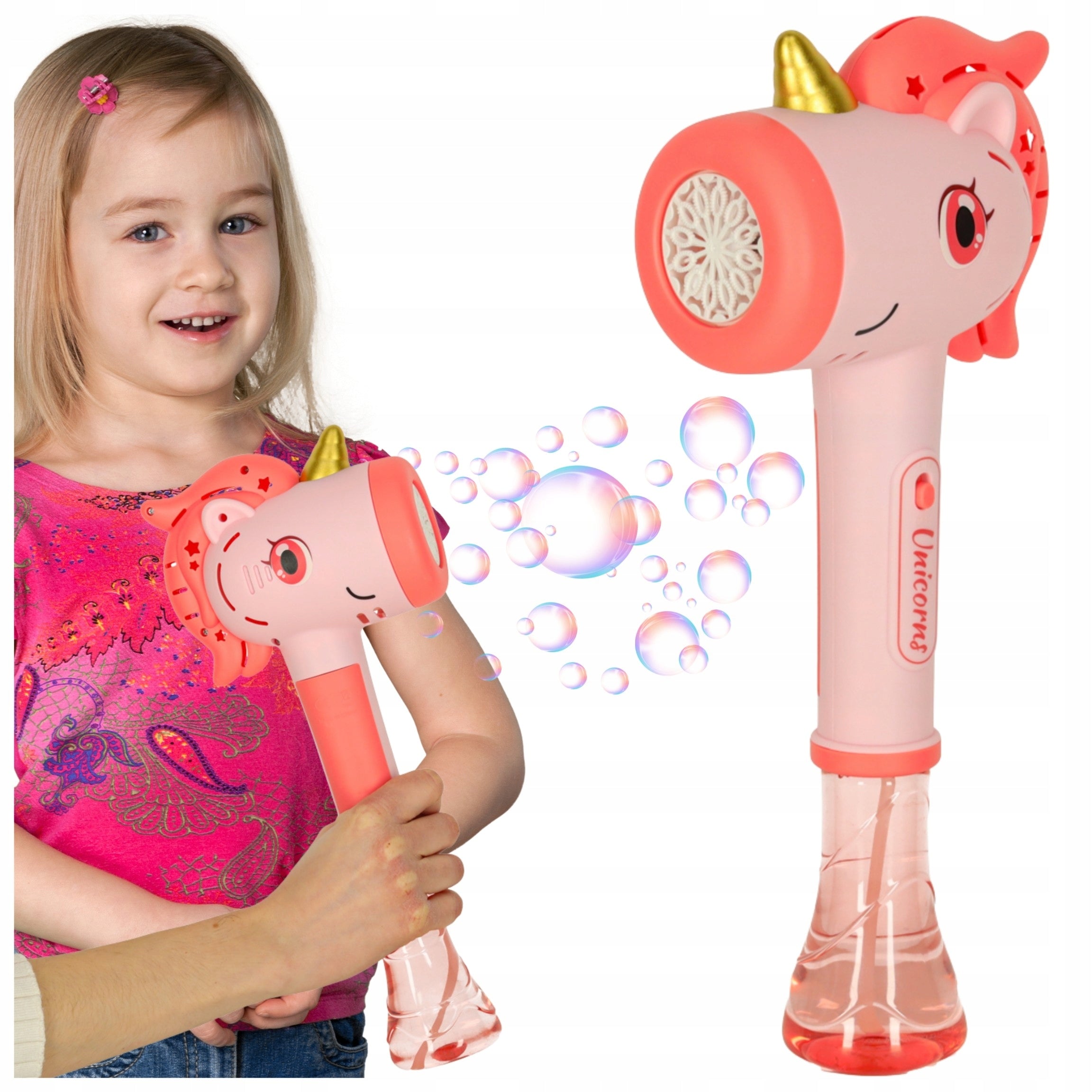 WAND UNICORN LED GUN SOAP BUBBLE MAKER