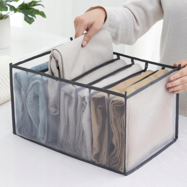 WARDROBE DRAWER ORGANIZER Lova Nest for JEANS SHIRTS SWEATSHIRTS 7 POCKETS Kind drawer organizer