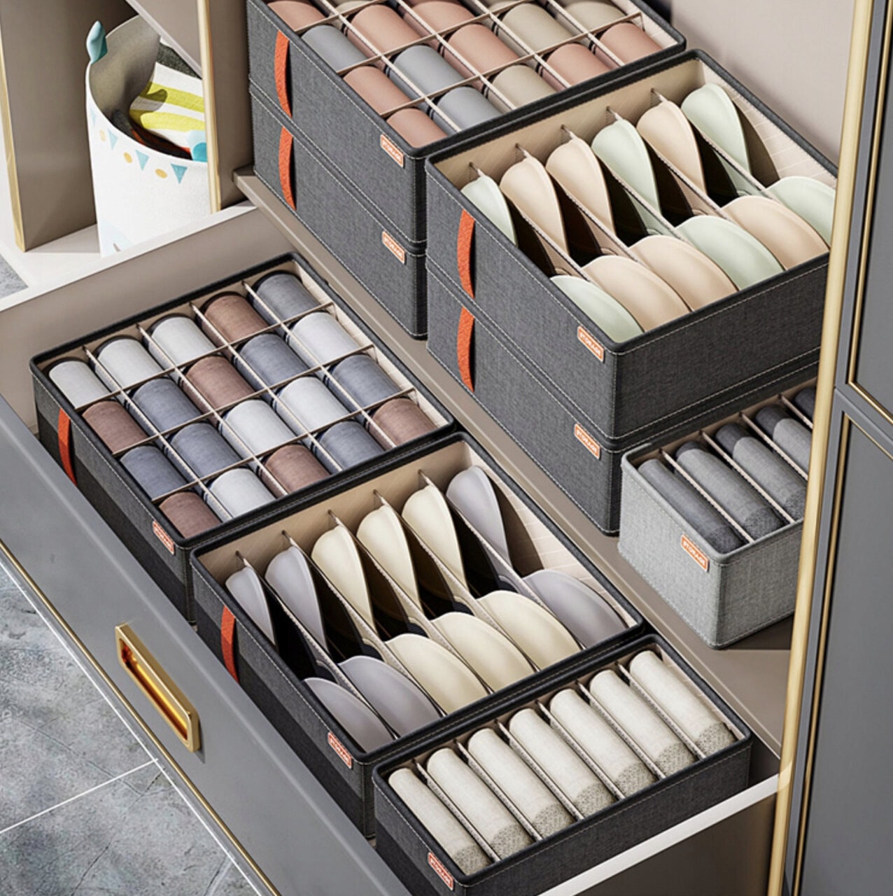 WARDROBE Organizer Bra DRAWERS UNDERWEAR bras RIGID WIDE Brand no brand
