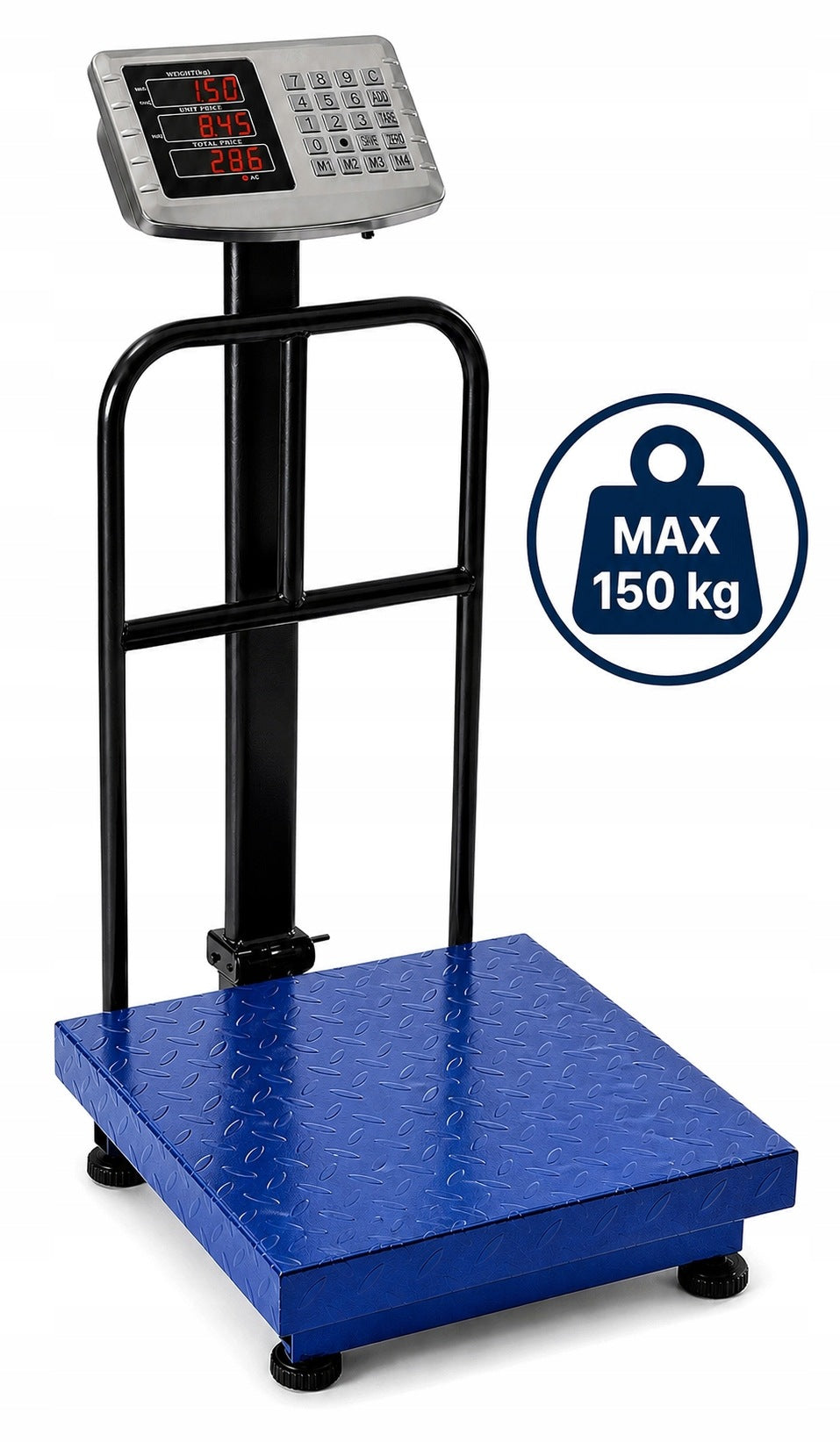 WAREHOUSE SCALE PLATFORM BATTERY LCD 150KG ELECTRONIC