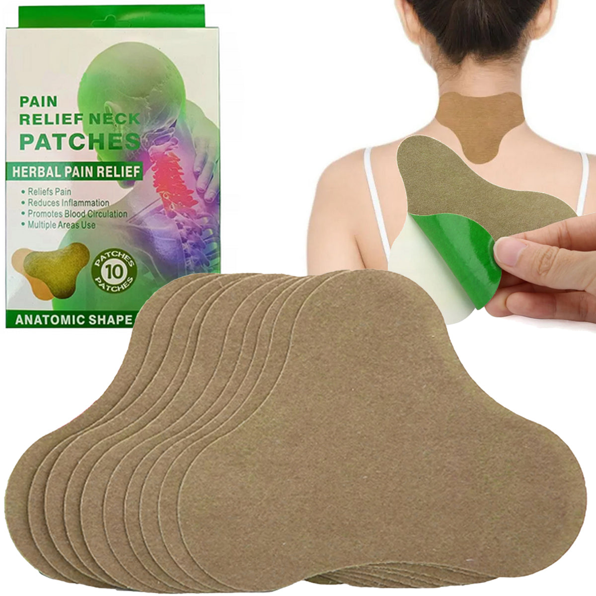 WARMING PATCHES ANALGESIC NECK PAIN 10X13CM 10PCS JOINTS