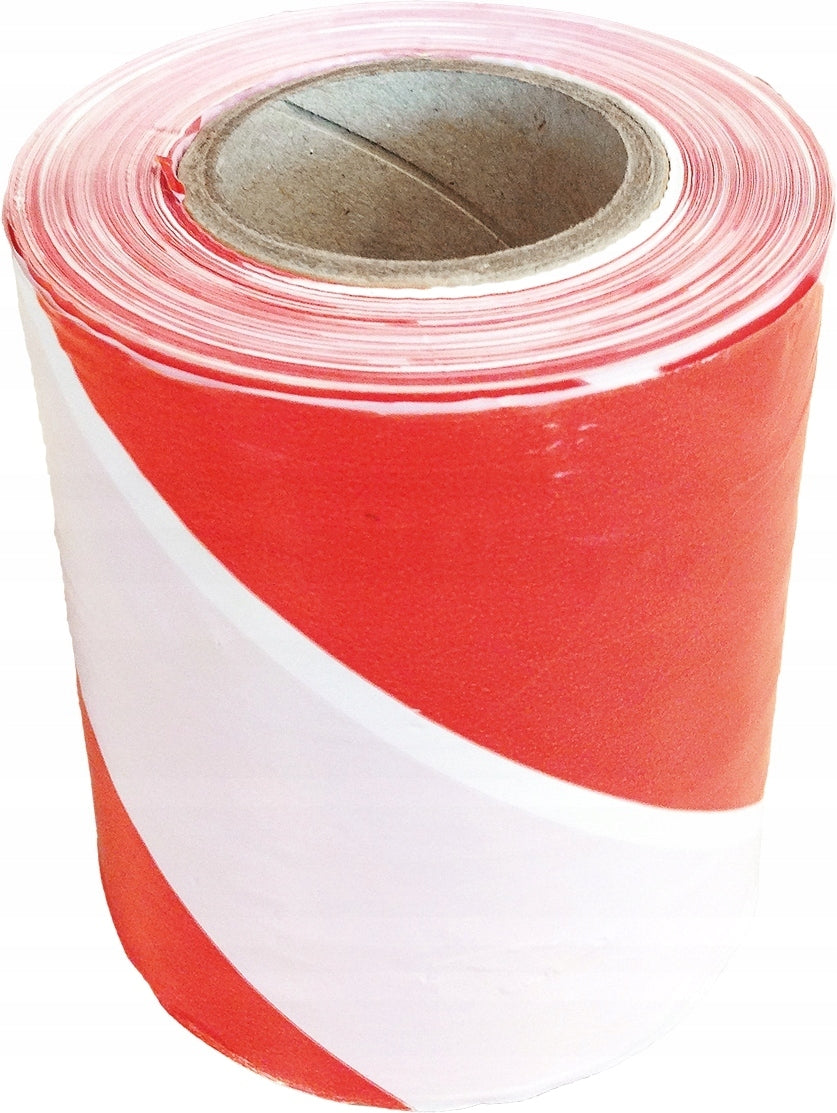 WARNING TAPE white red 100 M 75MM wide Manufacturer code TAS75/100 taśma ostrzegawcza