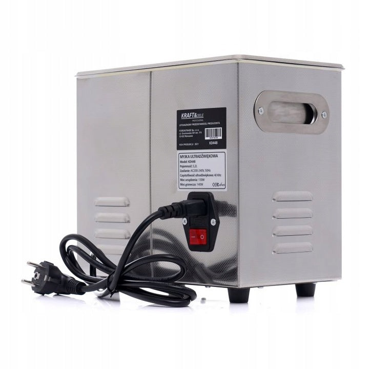 WASHER KRAFT&DELE ULTRASONIC BATH WITH BASKET 0,8L STERILIZER Product weight with unit packaging 4.5 kg