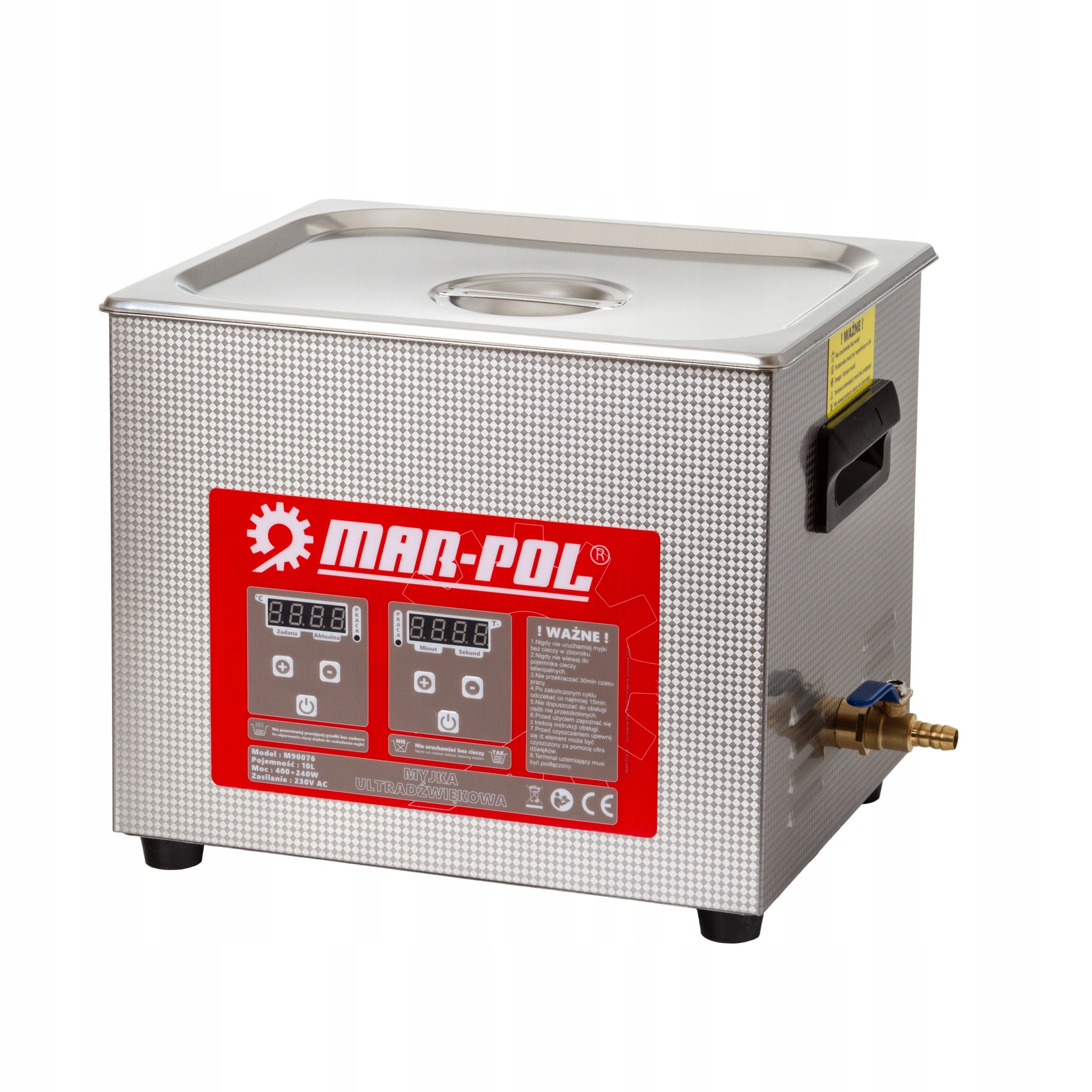 WASHER ULTRASONIC BATH 10L STERILIZER WASHING PARTS CAVITATION 550W