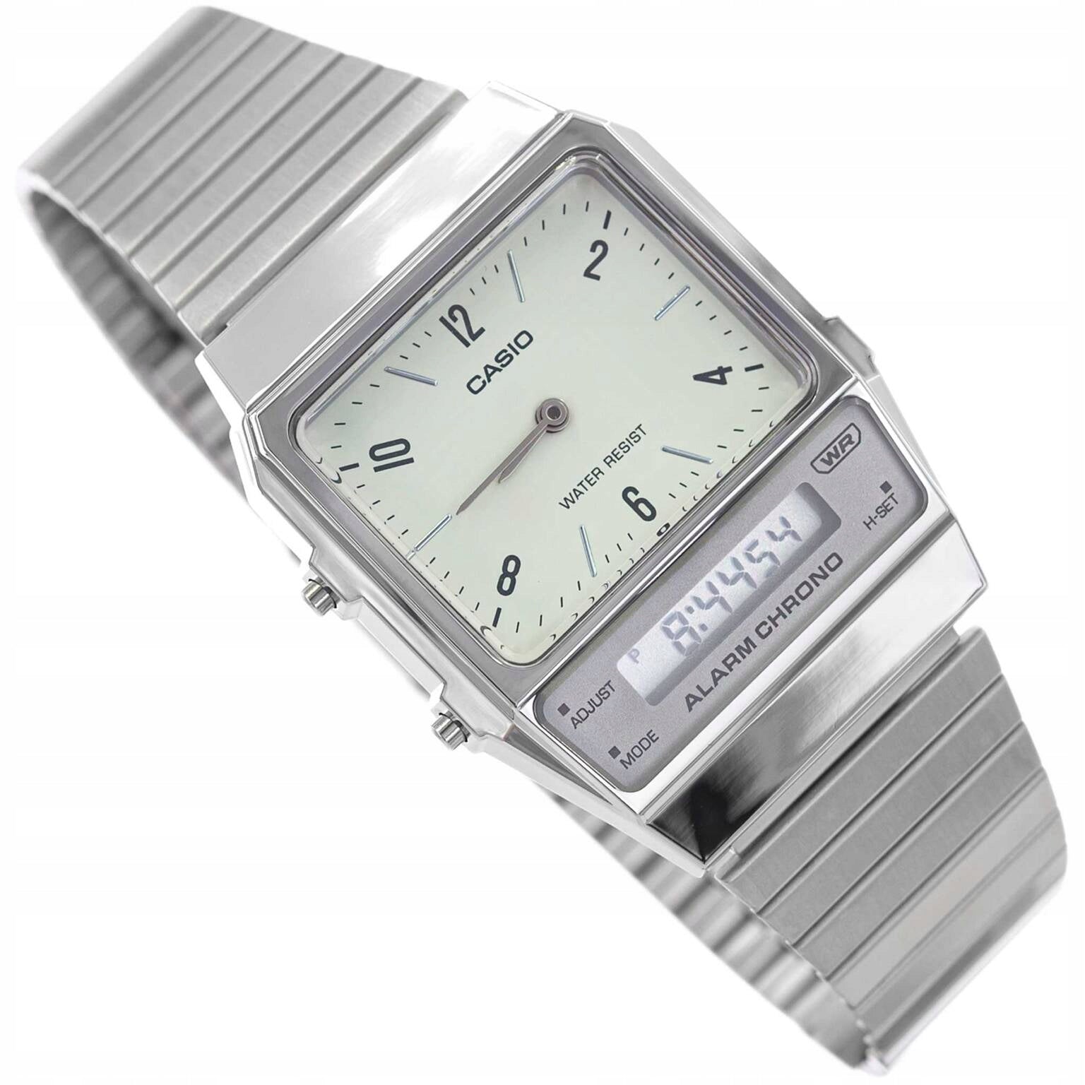 WATCH CASIO AQ-800E-7A2EF VINTAGE RETRO STYLE DATE STOPWATCH ALARM