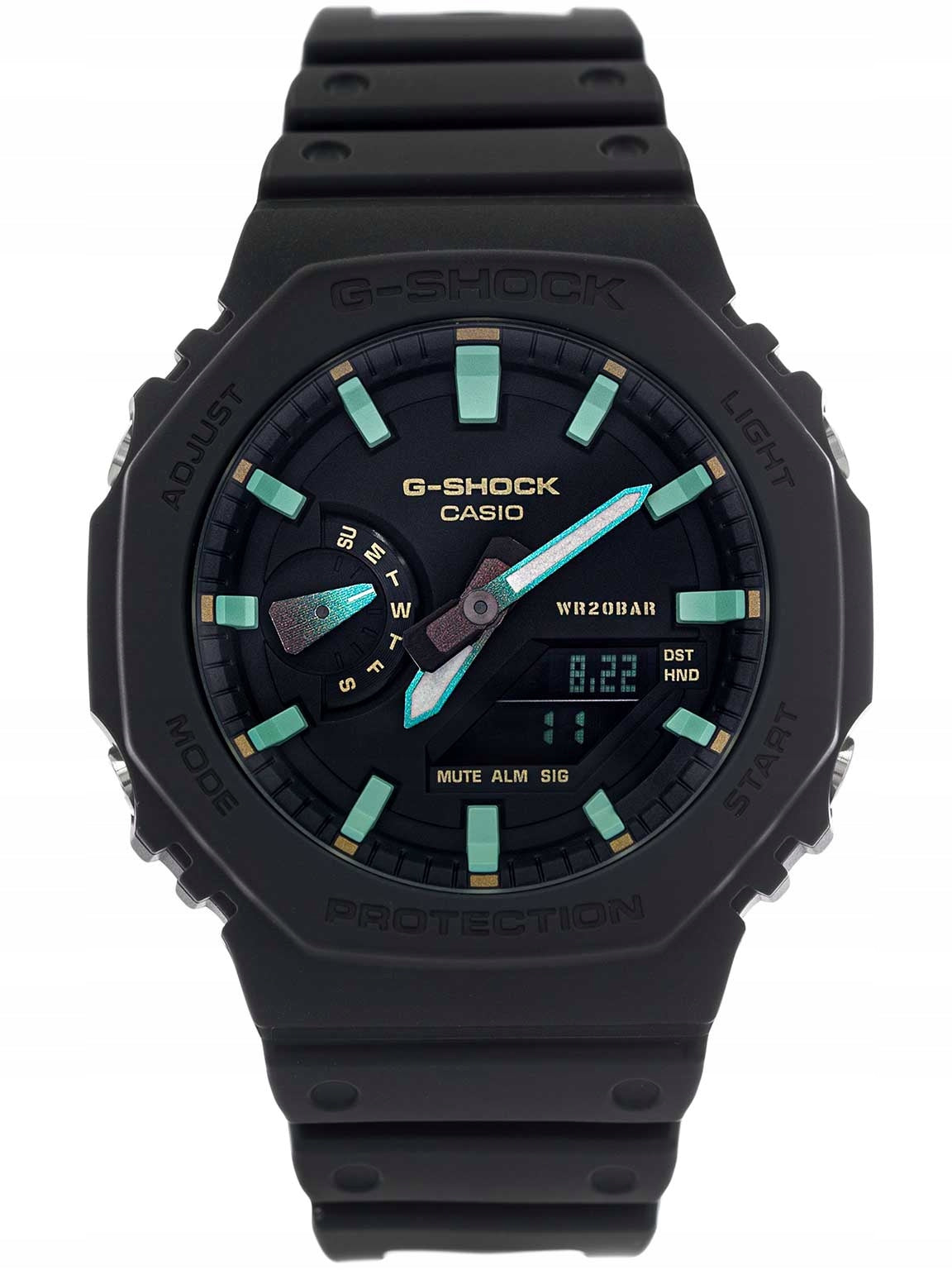 WATCH CASIO GA-2100RC-1AER G-SHOCK BLACK STOPWATCH Brand CASIO