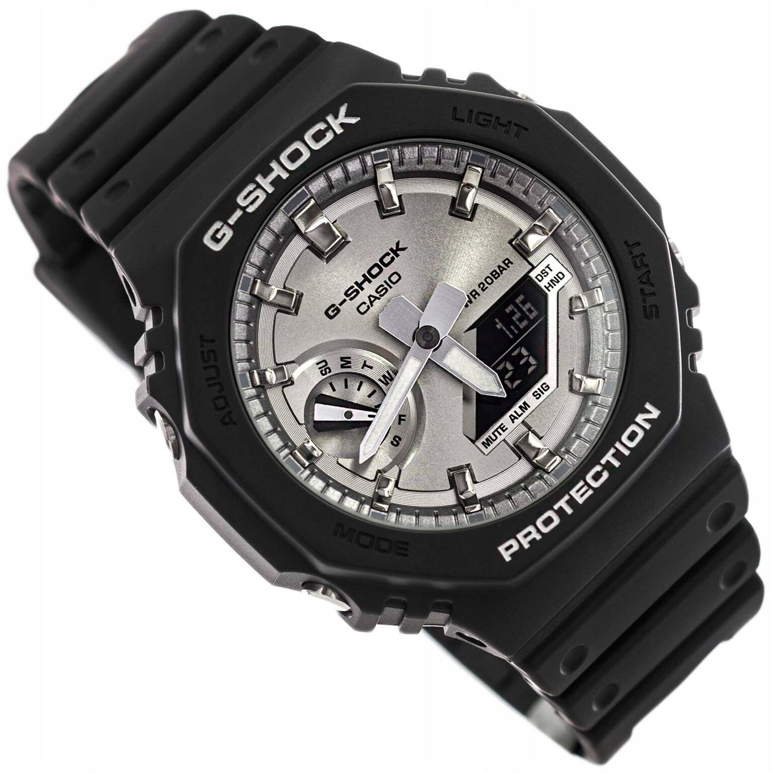 WATCH CASIO GA-2100SB-1AER G-SHOCK BLACK STOPWATCH WATERPROOF 200M CARBON