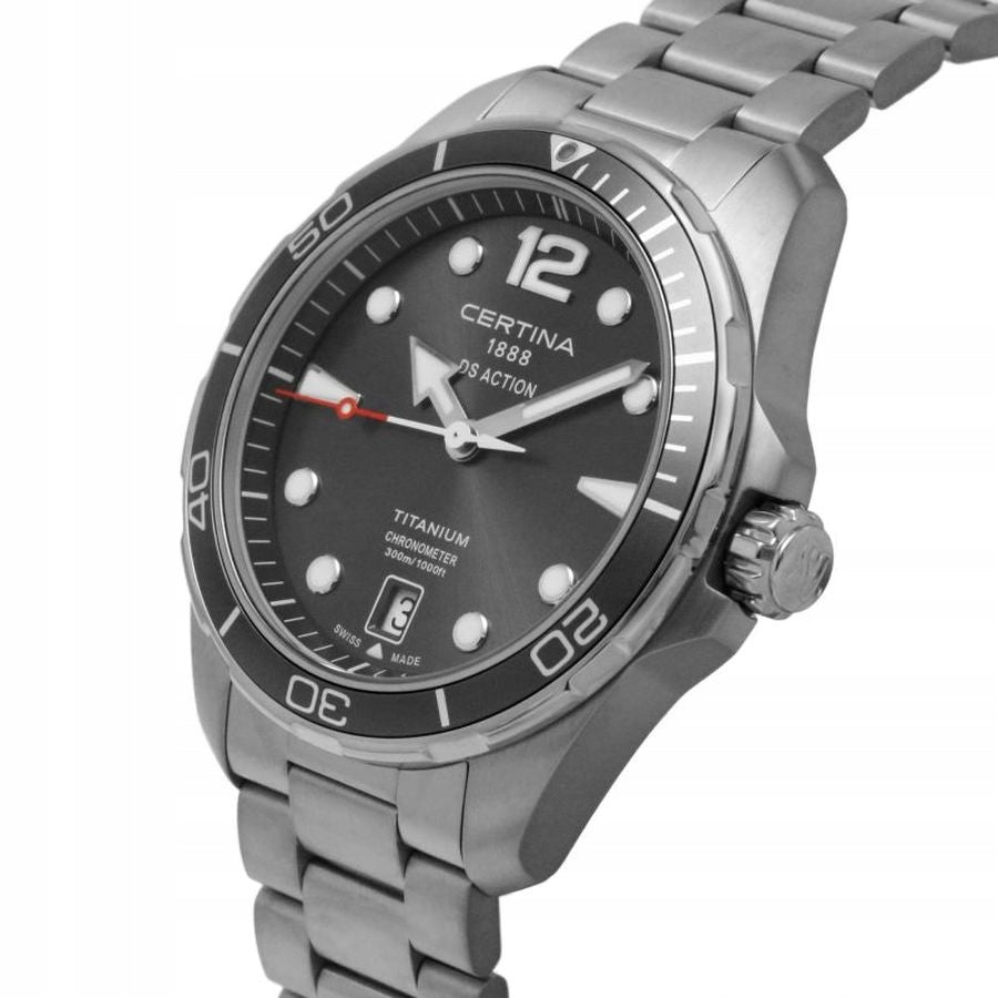 WATCH CERTINA DS ACTION TITANIUM CHRONOMETER PREMIUM DIVER 30ATM LUMINOVA Brand Certina