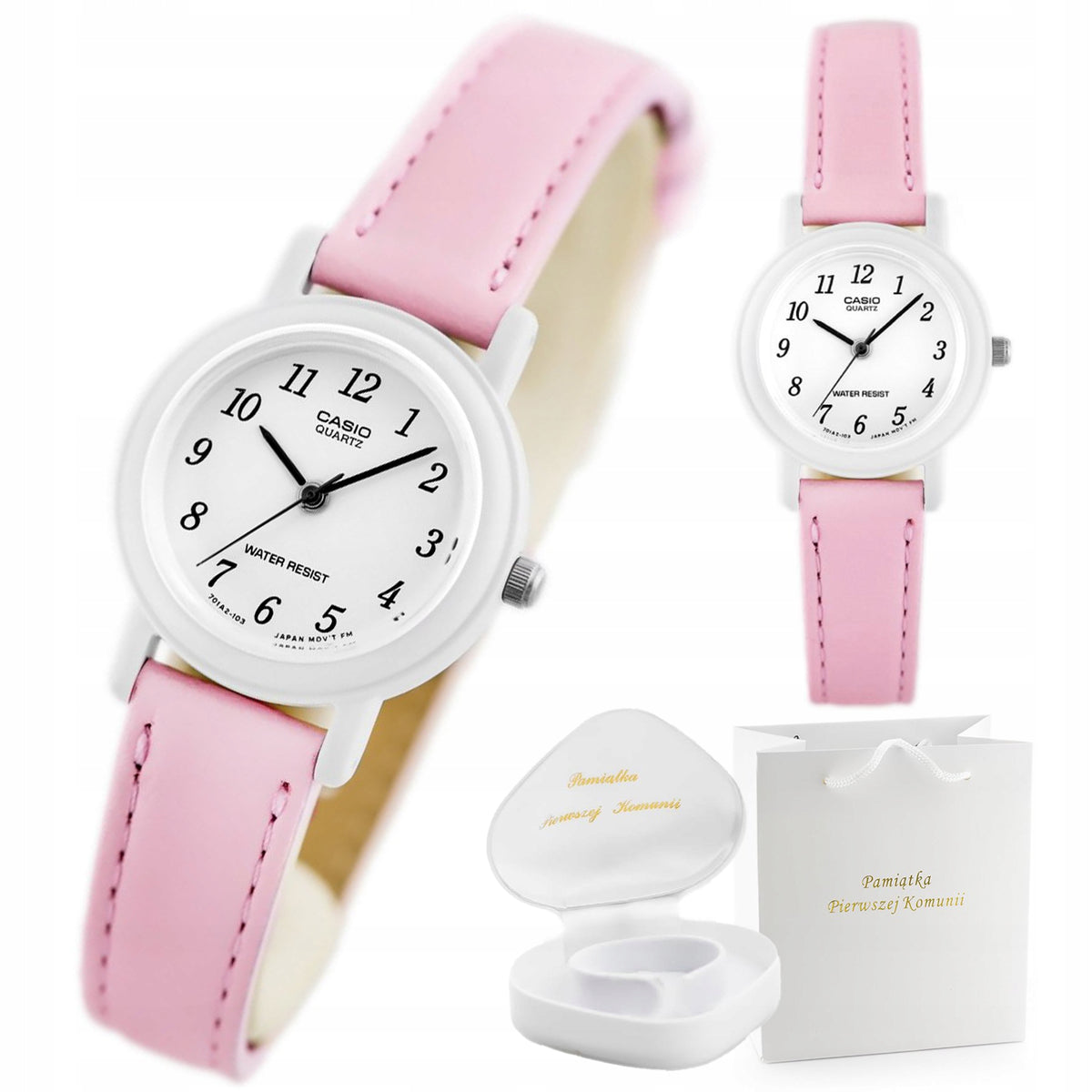 WATCH PINK / WHITE GIFTFOR GIRL FOR COMMUNION SOUVENIR + FREEBIES