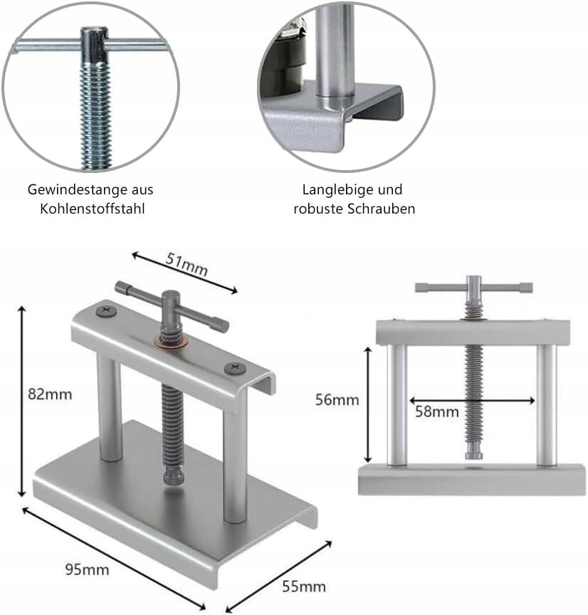 WATCH PRESS FOR WATCHES PRESSURE PLATES SET 24-46mm Manufacturer code PRASA ZEGARMISTRZOWSKA ZESTAW 24-46mm