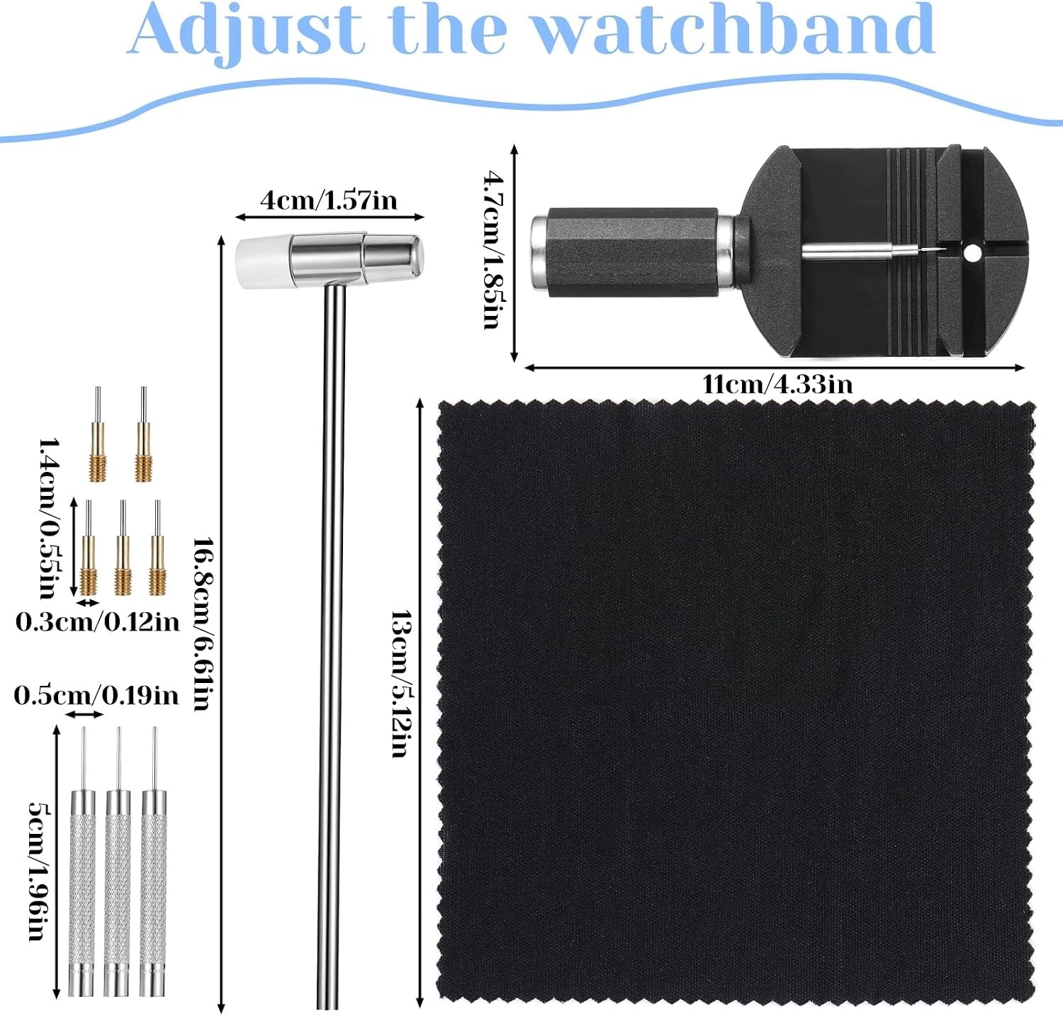 WATCH REPAIR TOOL KIT 11 PARTS STRAP ADJUSTMENT Brand Li