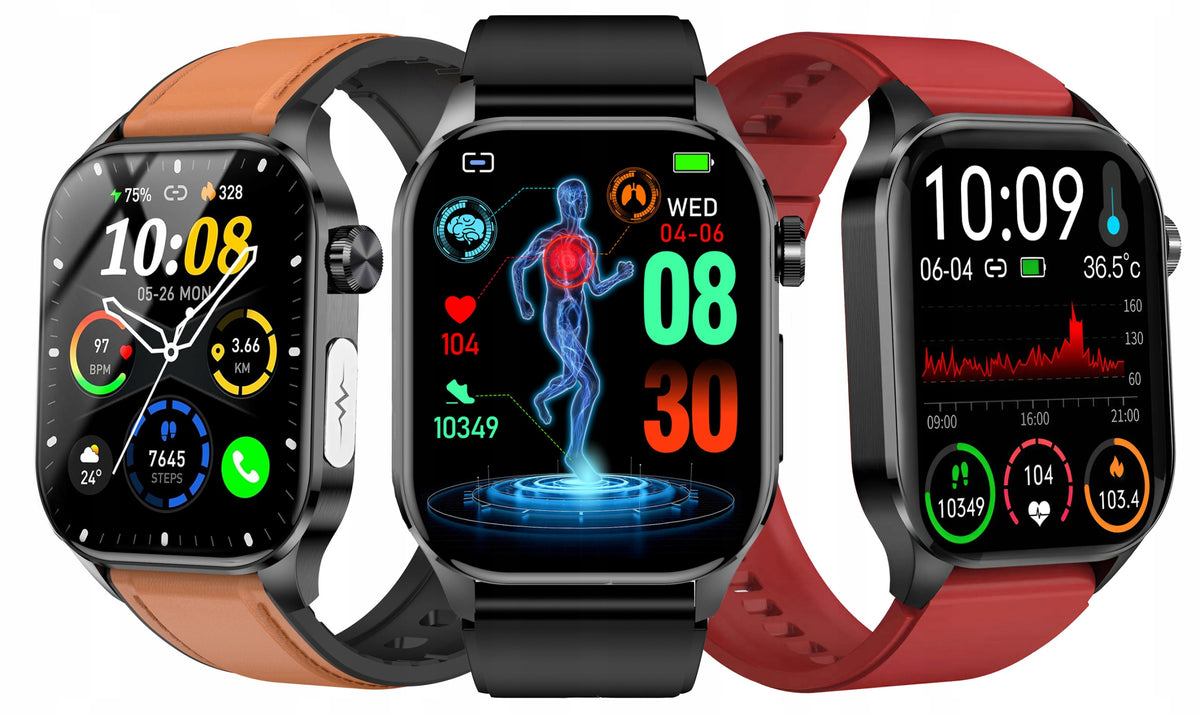 WATCH SMARTWTACH EKG HRV BLOOD PRESSURE MONITOR SUGAR MEASUREMENT TALK TEMPERATURE Brand Lazird