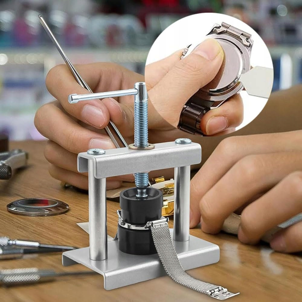 WATCHMAKING PRESS FOR WATCHES SET + PRESSURE PLATES 17-48mm Brand no brand