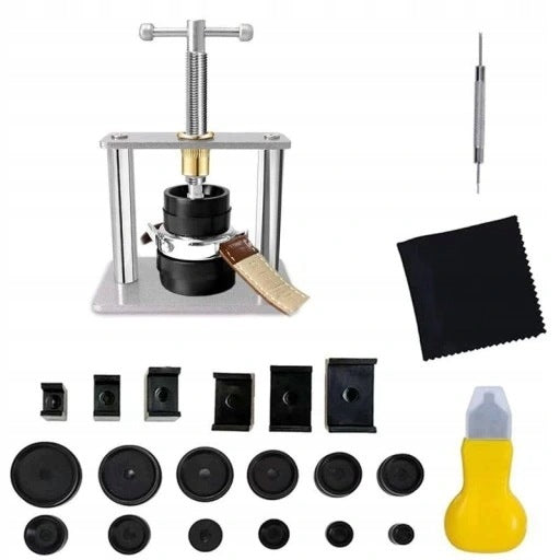 WATCHMAKING PRESS WATCH PRESS PRESSURE PLATES SET OF 18 FORMS