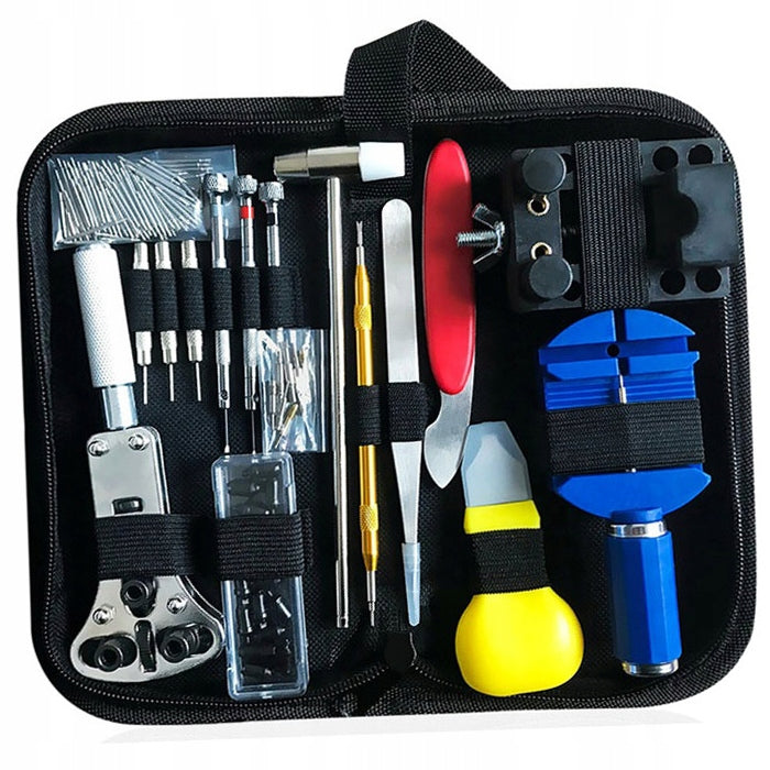 WATCHMAKING SET TOOLS CASE KEY FOR REPAIRING WATCHES 147el.