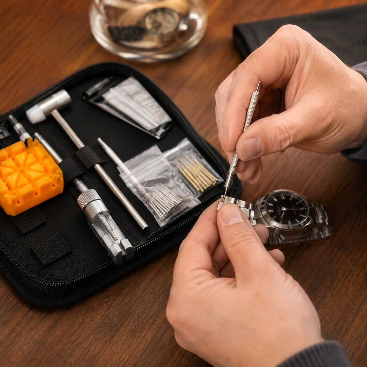 WATCHMAKING TOOL SET KEY CASE FOR WATCH REPAIR Manufacturer code SSWQS