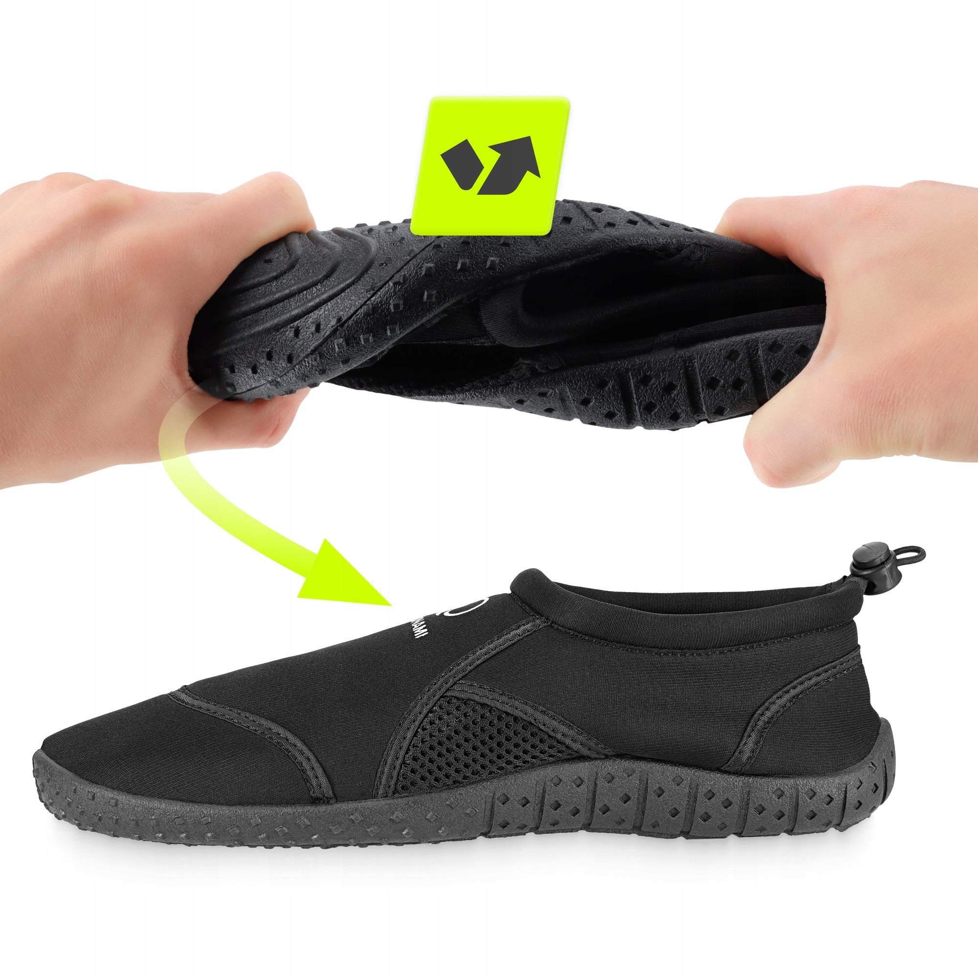 WATER AND SWIMMING SHOES SLIP-ON WOMEN'S MEN'S BEACH NON-SLIP 38 Brand Tsunami