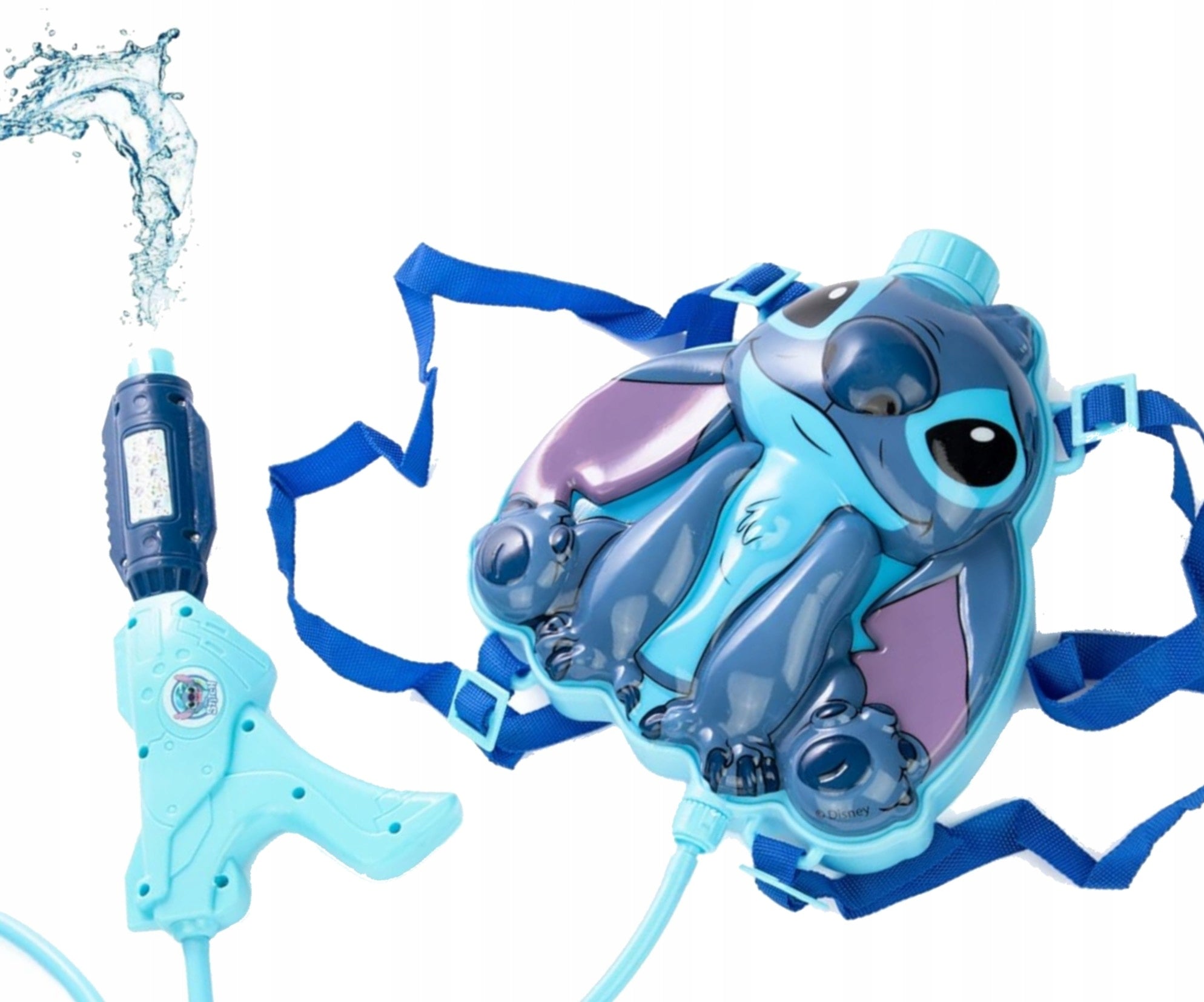 WATER BACKPACK STITCH GUN WITH SPRAY THROWER TANK DISNEY Packaging status original
