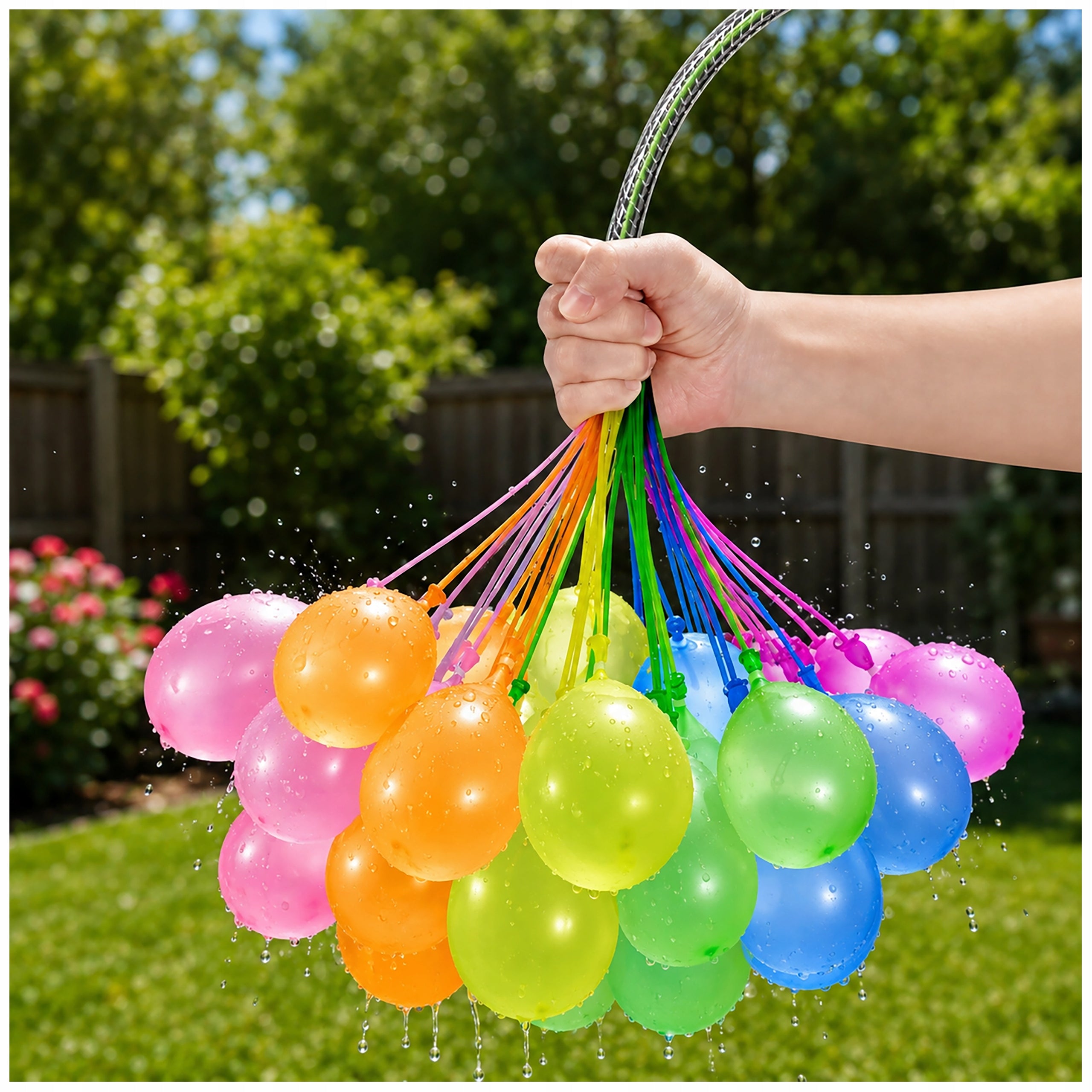 WATER BALLOONS 1000PCS SELF-CLOSING WATER BOMBS AUTOMATIC + THREAD Brand no brand