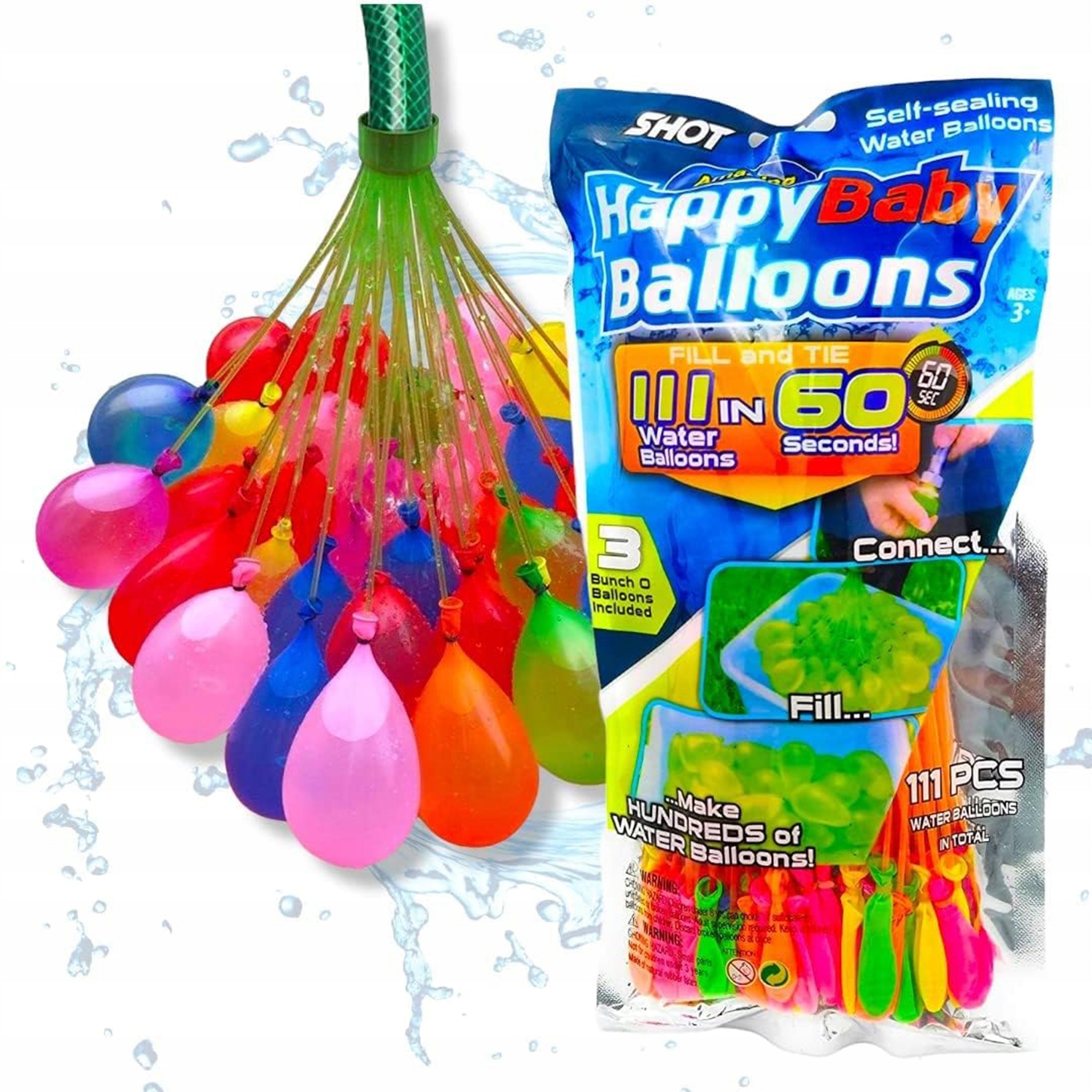 WATER BALLOONS WATER BOMBS AUTOMATIC SELF-CLOSING 111pcs child's day Manufacturer code BOMBY WODNE BALONIKI
