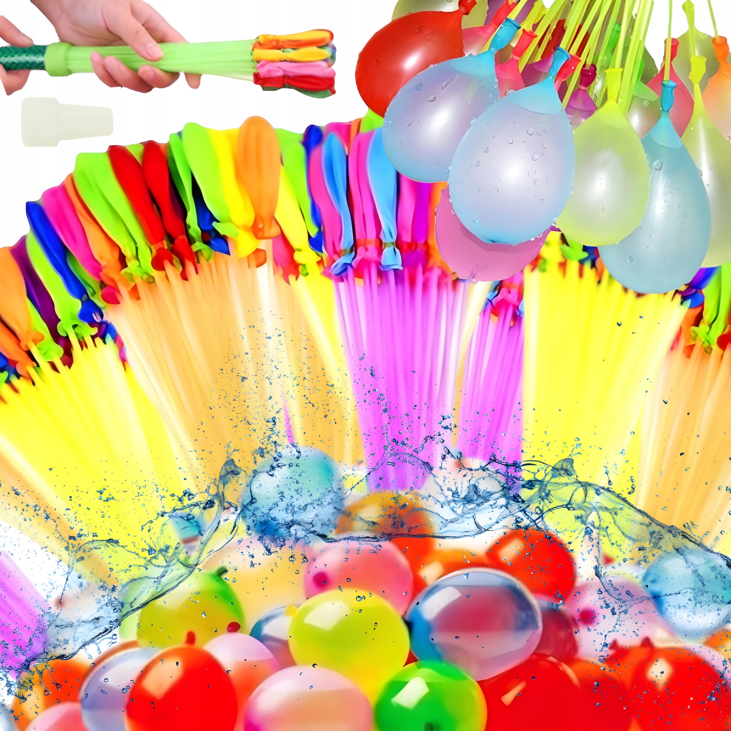 WATER BALLOONS WATER BOMBS AUTOMATIC SELF-CLOSING + THREAD SET 1000