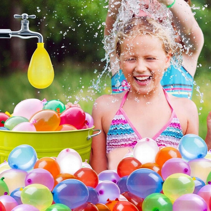 WATER BALLOONS WATER BOMBS SET OF 100PCS SELF-CLOSING WITH STOPPER+CAP Manufacturer code balony wodne