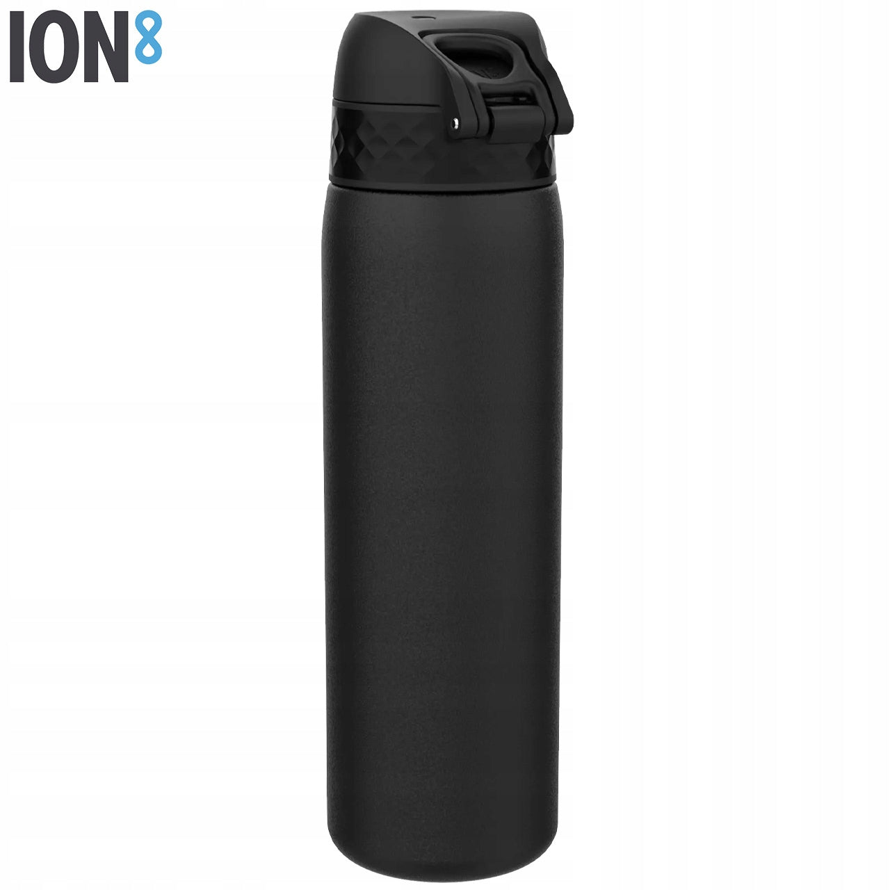 WATER BOTTLE 0,6L CAMPING CAMP MOUNTAIN TOURIST TRIP BLACK ION8 Brand Ion8