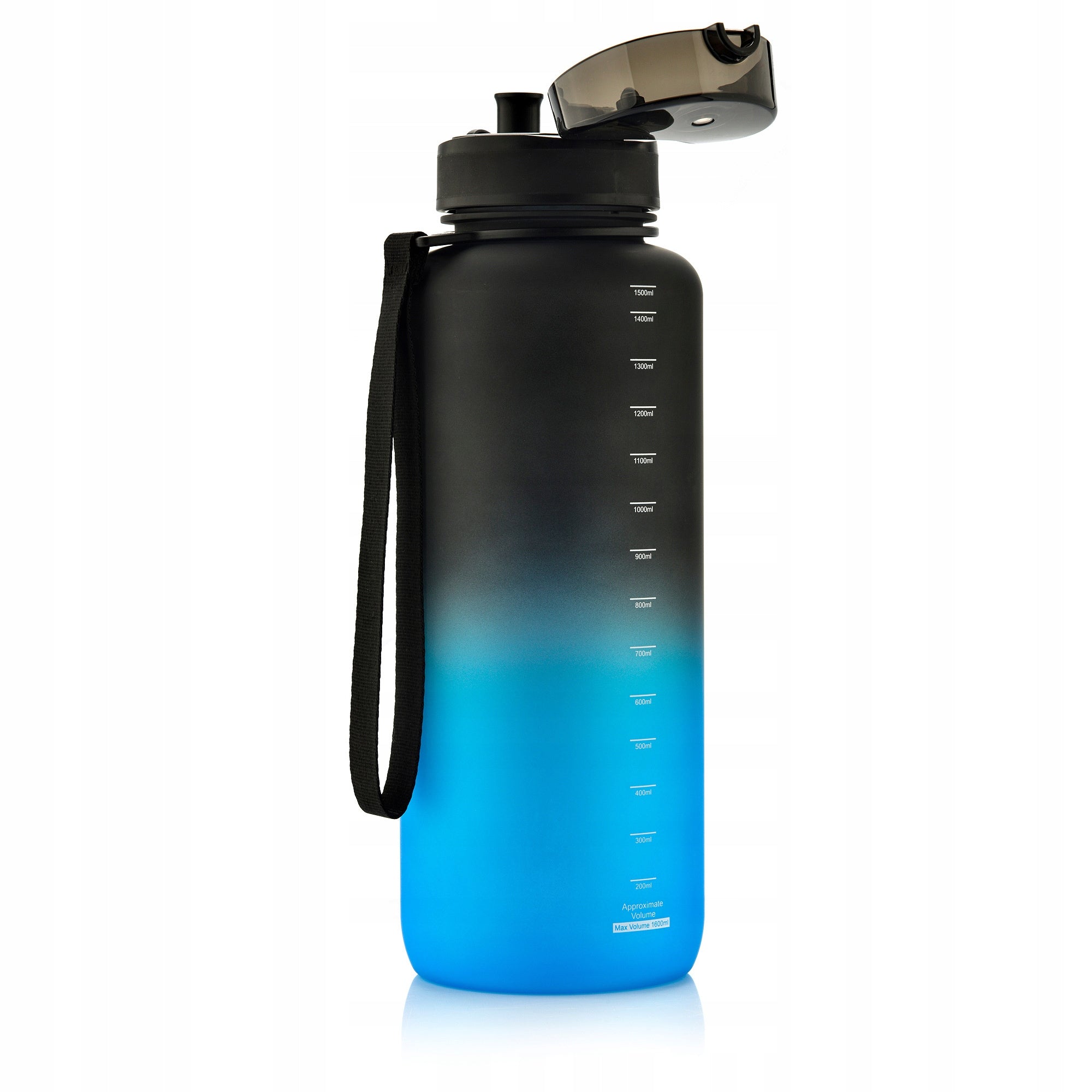 WATER BOTTLE 1500ml TRITAN WITH STRAINER MOUTHPIECE HANDLE BPAfree Model 1500ml