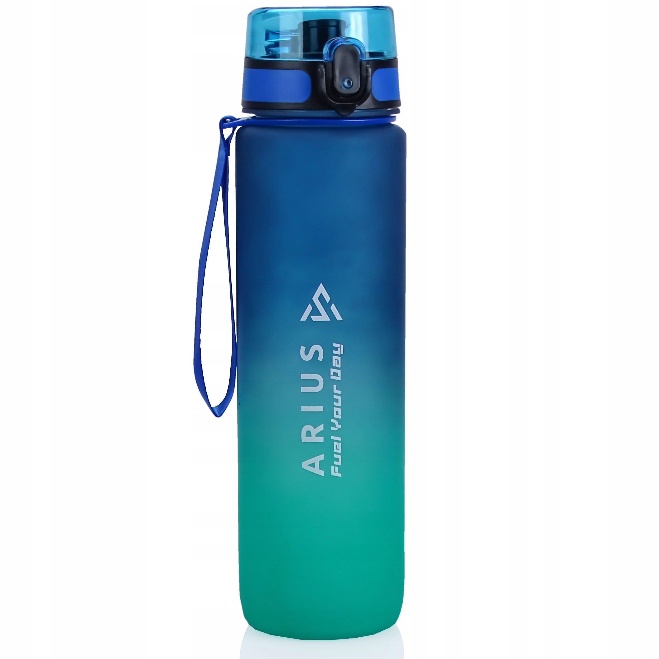 WATER BOTTLE 1L TRITAN BPA FREE MOTIVATIONAL SCOOP GYM SPORT