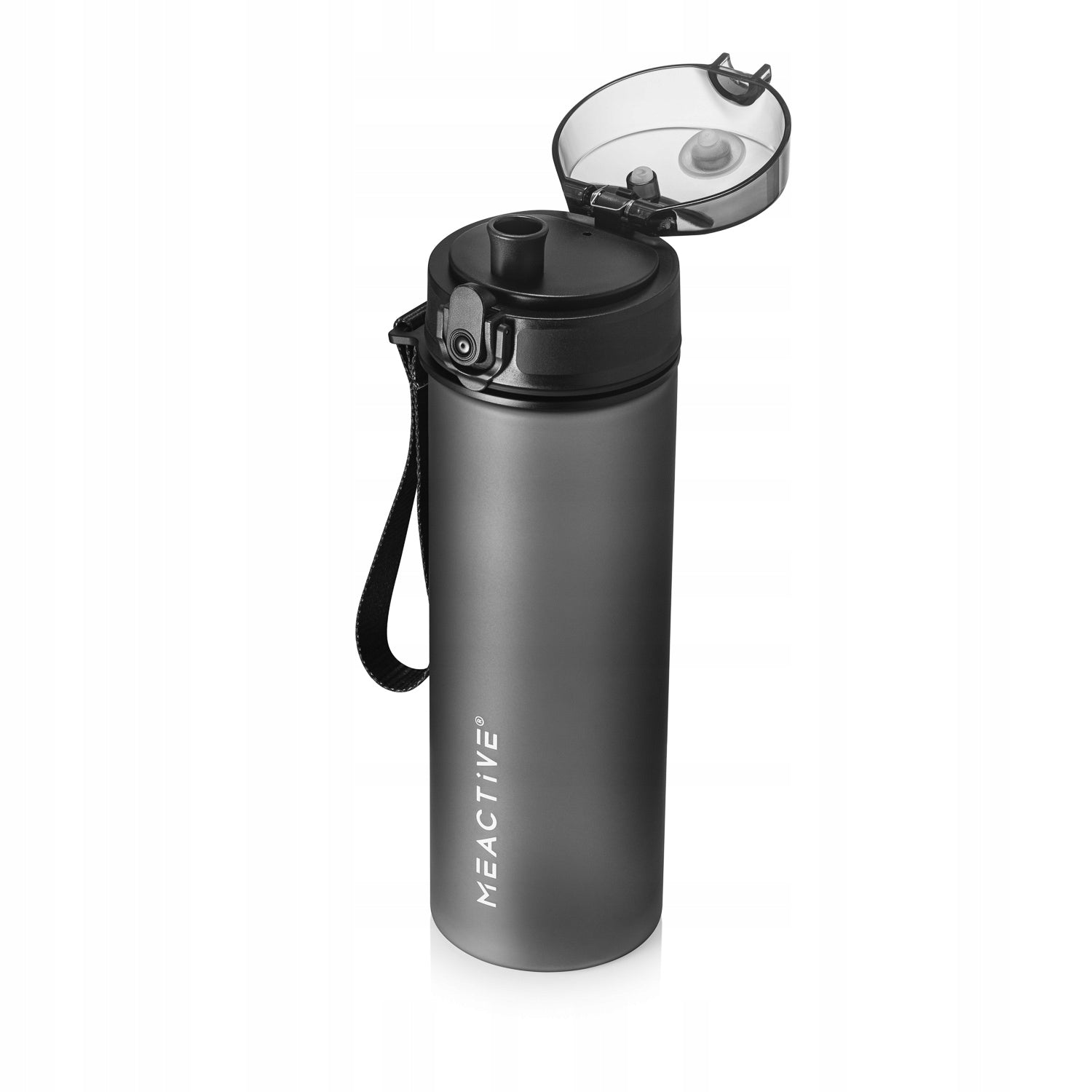 WATER BOTTLE 500ml TRITAN SPORTS BLACK WITH STRAINER AND GRADUATION Model ME-02BK