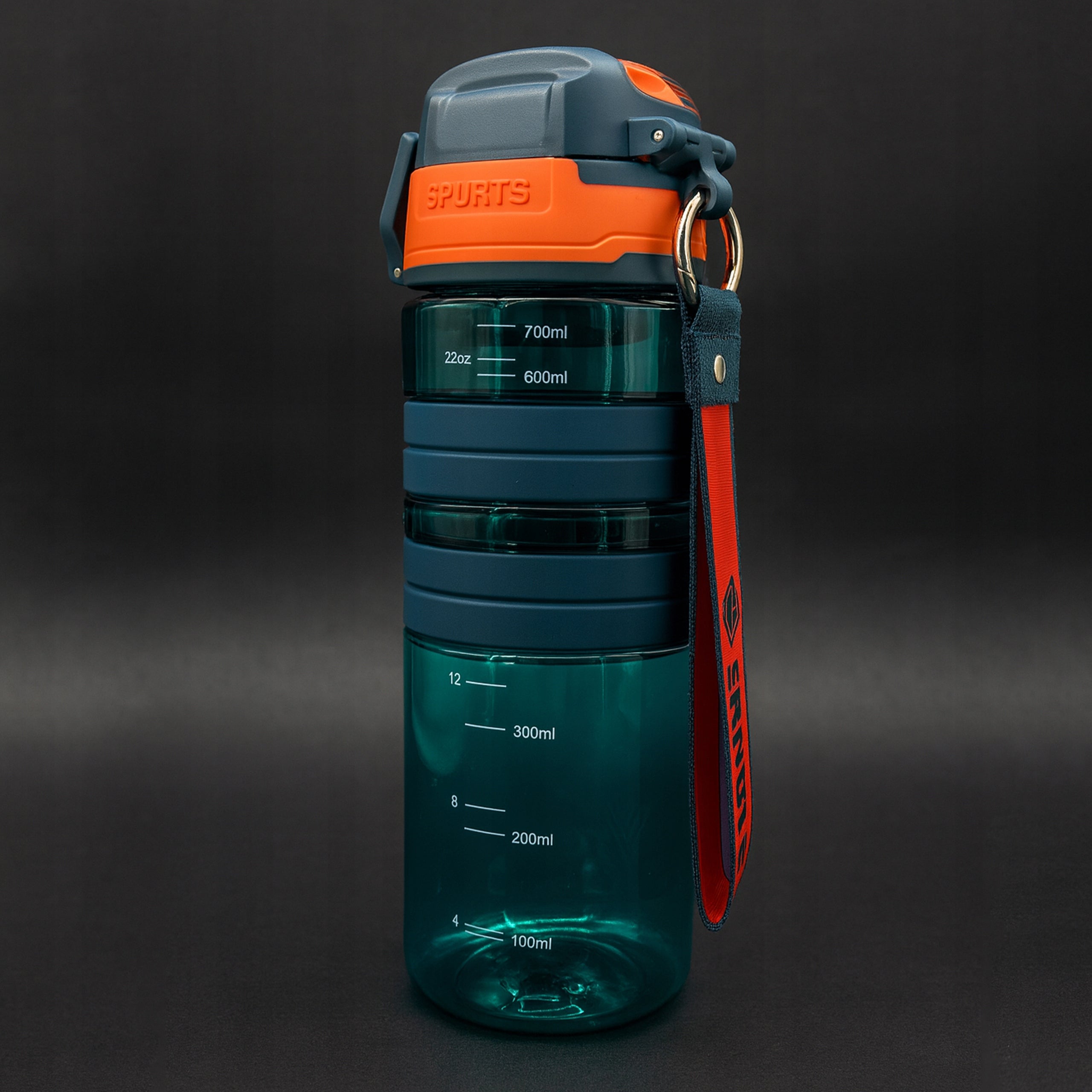 WATER BOTTLE 700 ML BPA FREE WATER BOTTLE TRITAN SEALED WITH SPORTS MEASURING CUP Brand VIXO