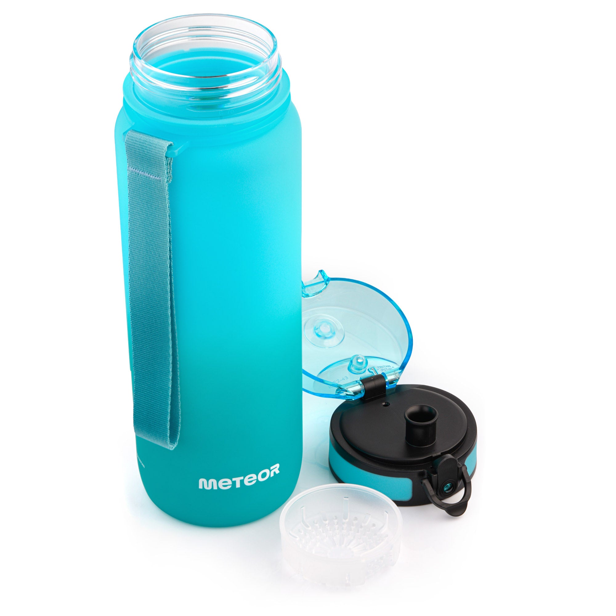 WATER BOTTLE 800ml TRITAN WITH STRAINER MOUTHPIECE HANDLE BPAfree Manufacturer code 17661