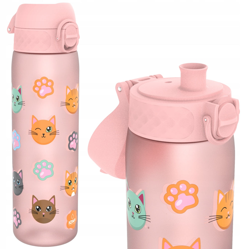 WATER BOTTLE FOR GIRLS FOR TRAINING FUNNY CATS PAWS ION8 0,5 l