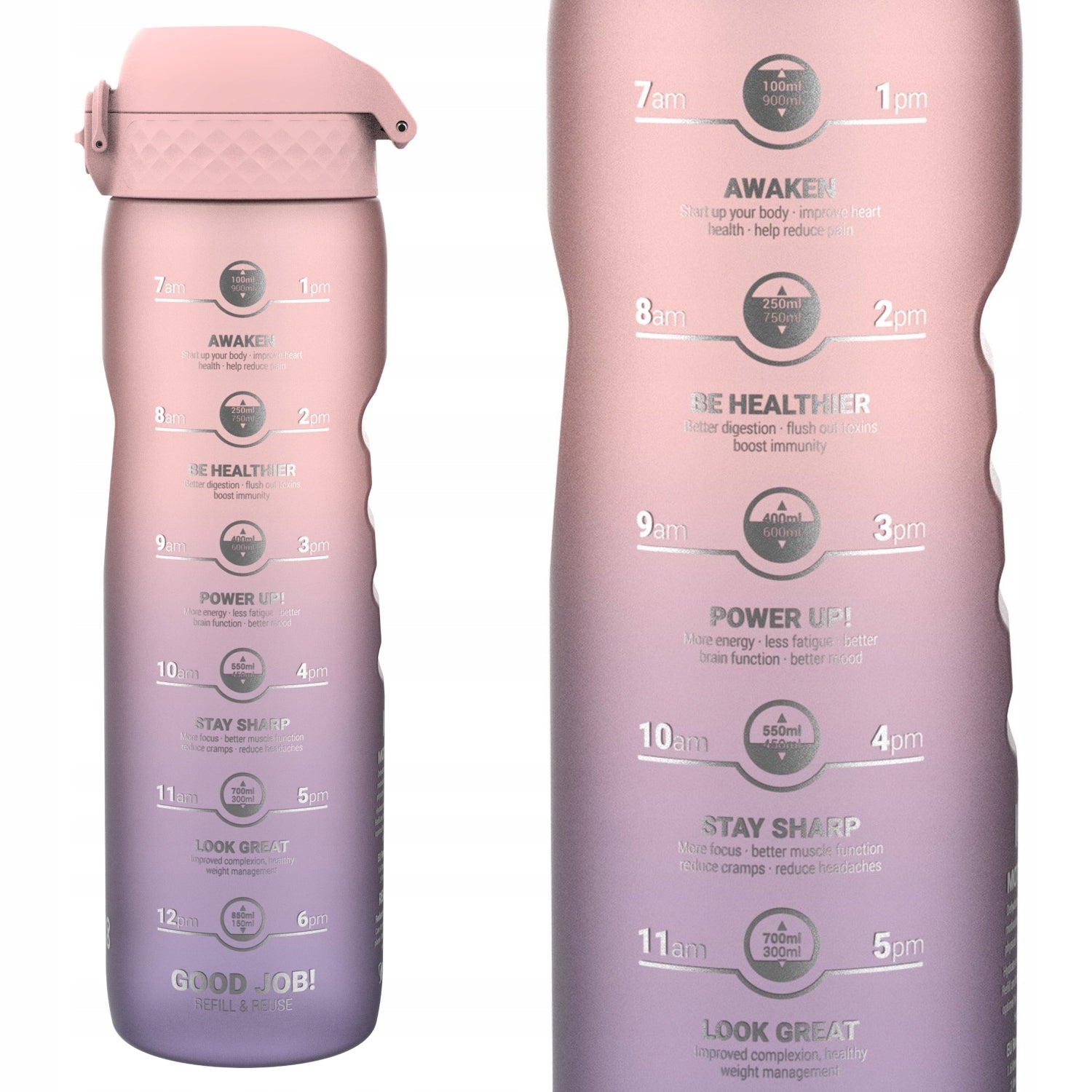 WATER BOTTLE LARGE SPORTS FOR WOMEN GYM FITNESS SPORT RUNNING BIKE ION8 1 L