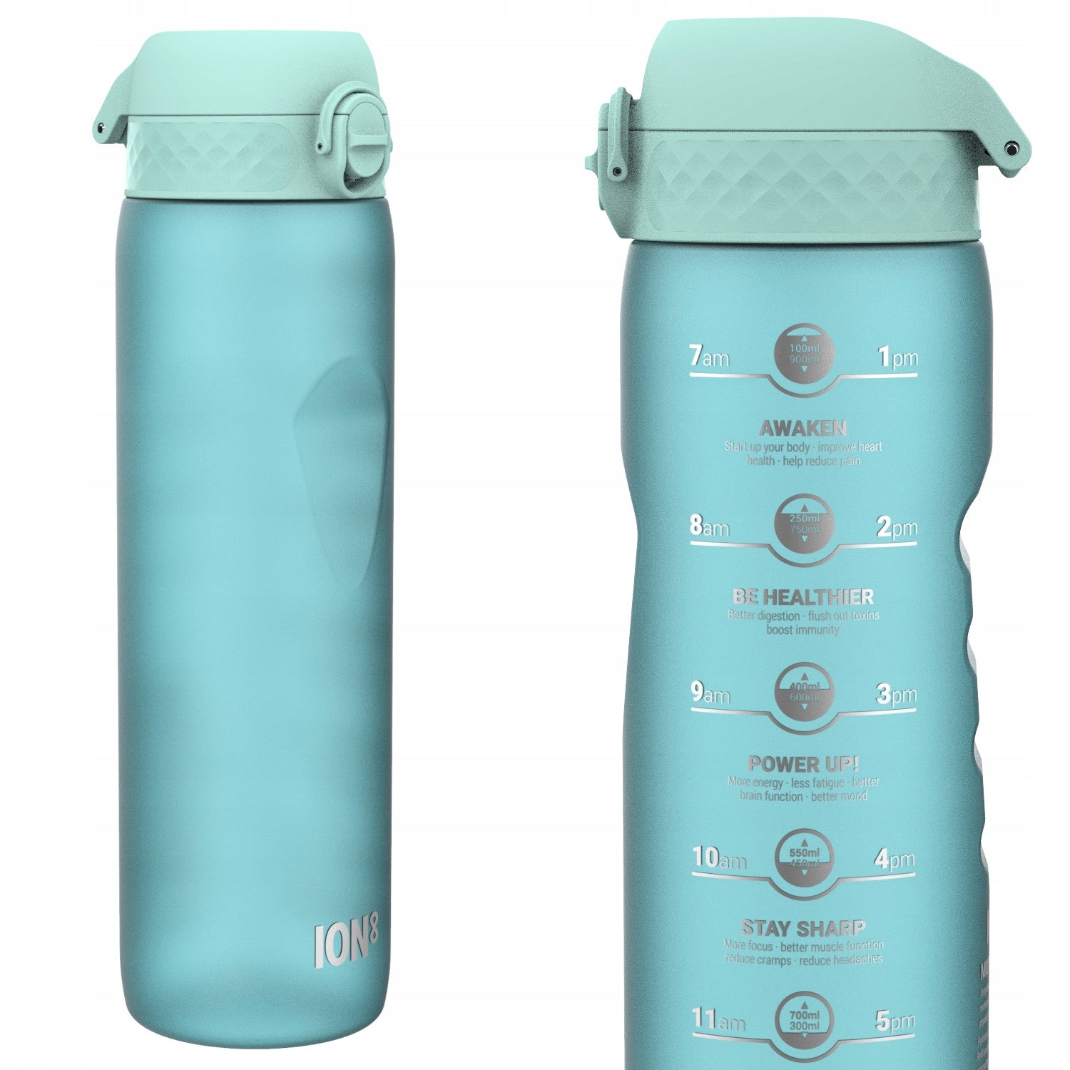 WATER BOTTLE MOTIVATIONAL MEASUREMENT FOR DRINKING WATER MEASURE MOTIVATOR ORIGINAL ION8 1 l
