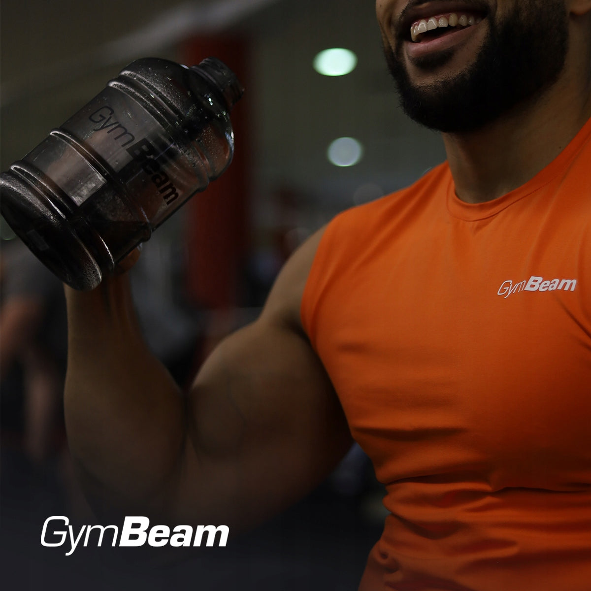 WATER BOTTLE SEALED GYM 1.89 l Black - GymBeam Manufacturer code 6755-1-cierna