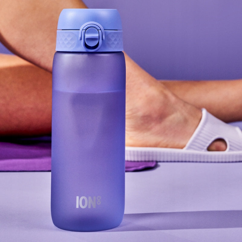 WATER BOTTLE SEALED LIGHT PURPLE SPORT GYM OFFICE YOGA BIKE ION8 0,75 LITER Color pink