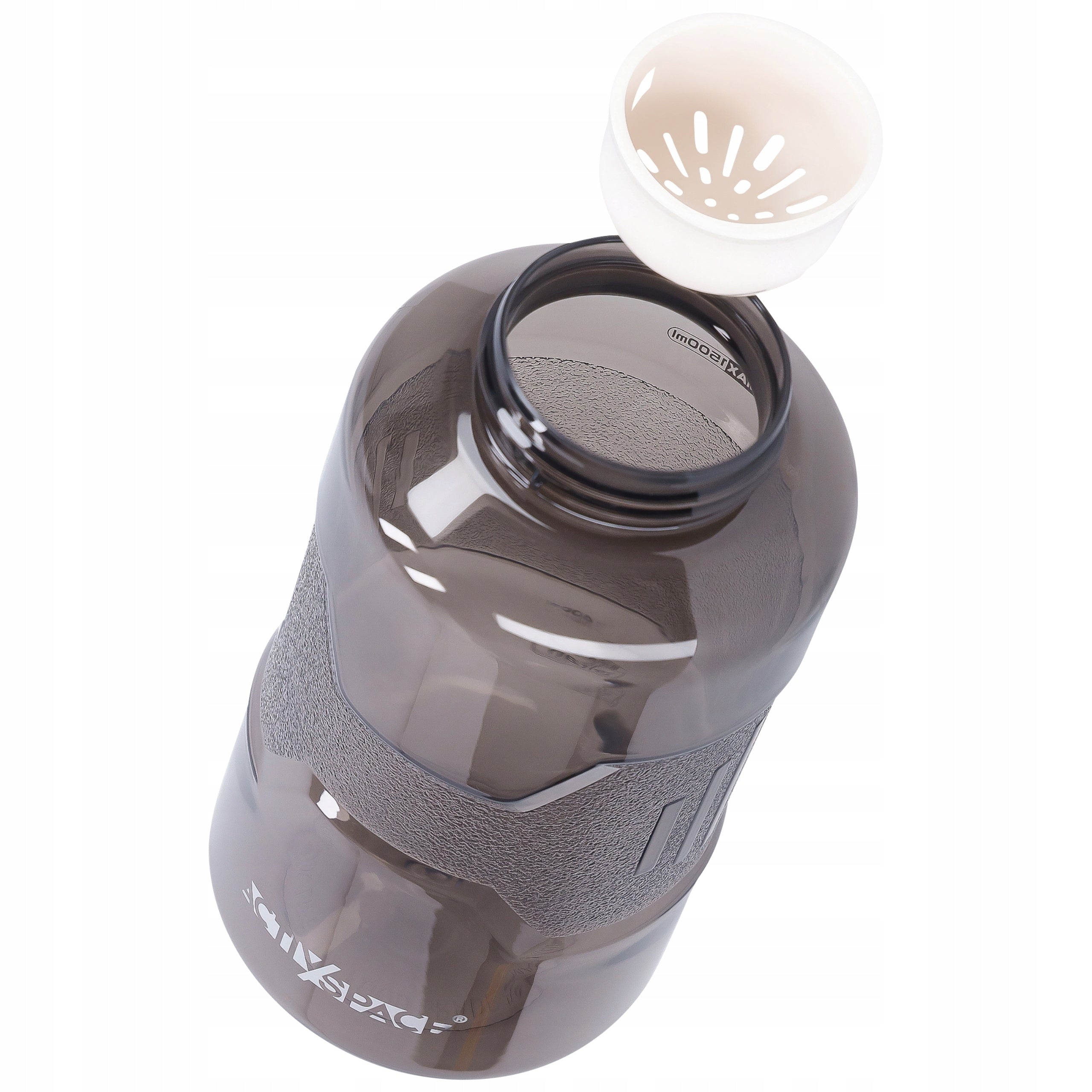 WATER BOTTLE SPORTS BOTTLE WITH MEASURING CUP TRITAN SEALED WITH STRAW 1,5L PRO Volume 1500 ml